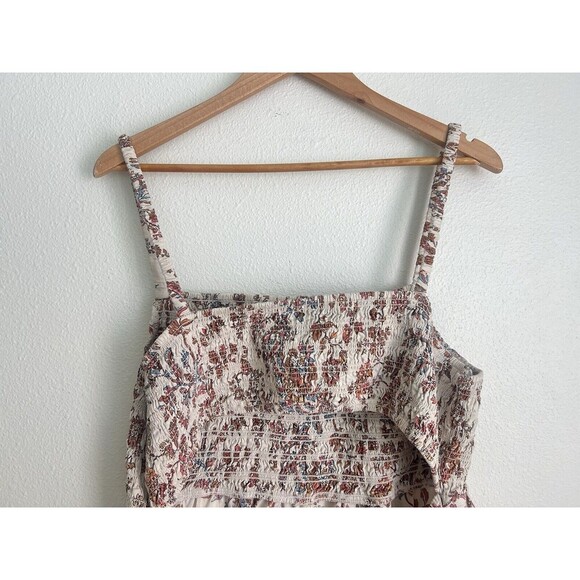 Old Navy Fit Flare Sleeveless Cotton-Poplin Smocked-Bodice Dress 2X Boho Beachy - Picture 7 of 9